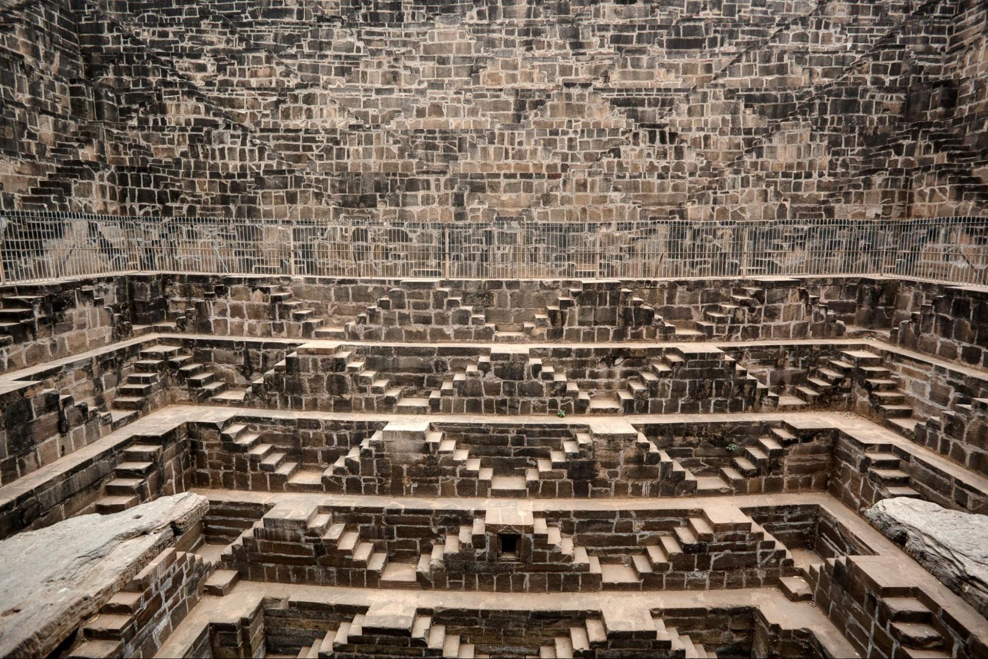 Well of abhaneri in rajasthan state in india