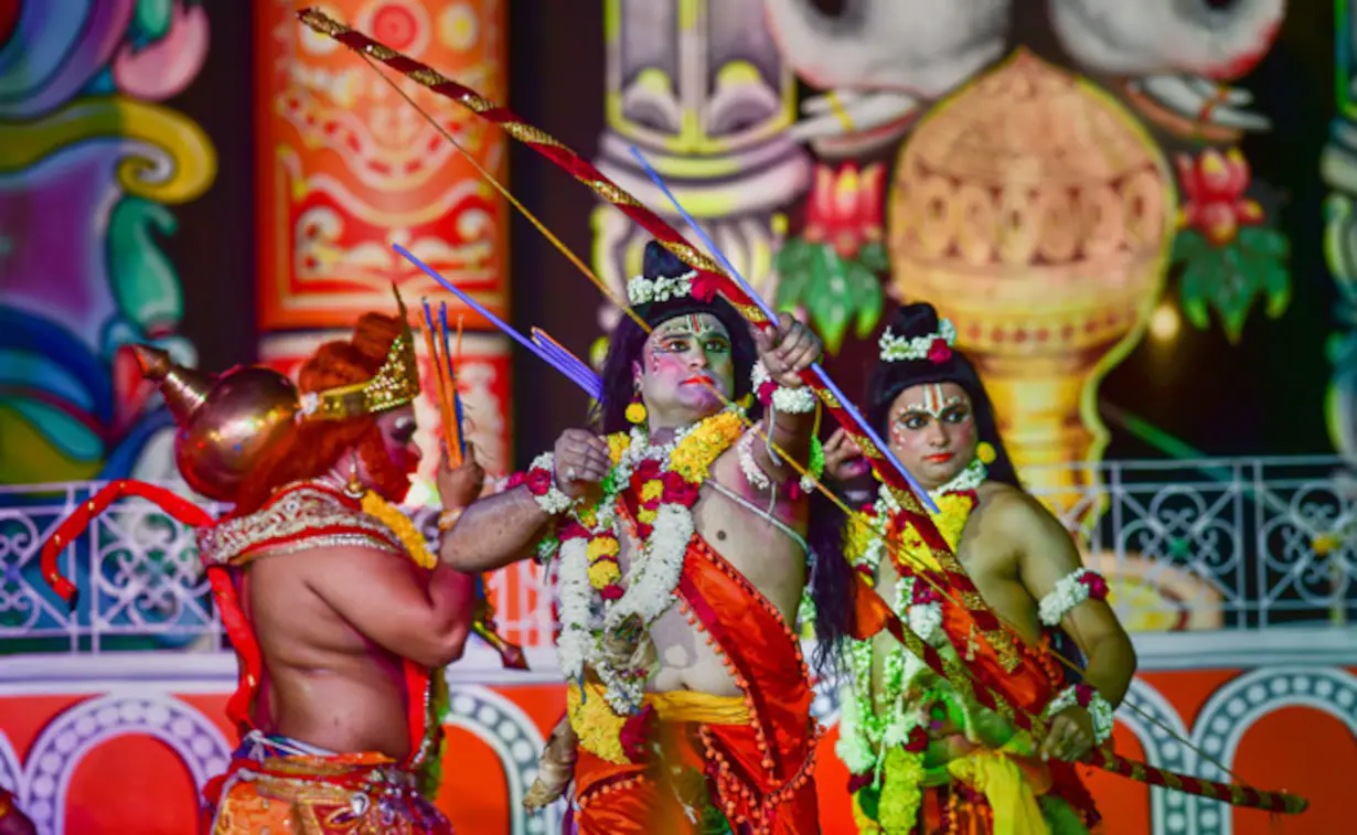 Traditional Ramlila performance in Ayodhya