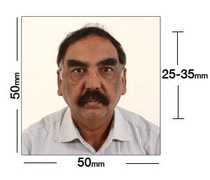 India passport size photo