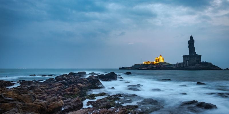 Marvel at the Vivekananda Rock Memorial in Kanyakumari