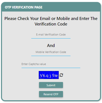 FRRO Verification Page